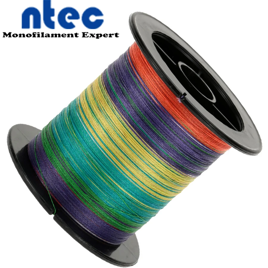 1000 м супер сильная многоцветная леска плетеная многонитевая PE 4 стойки от 10