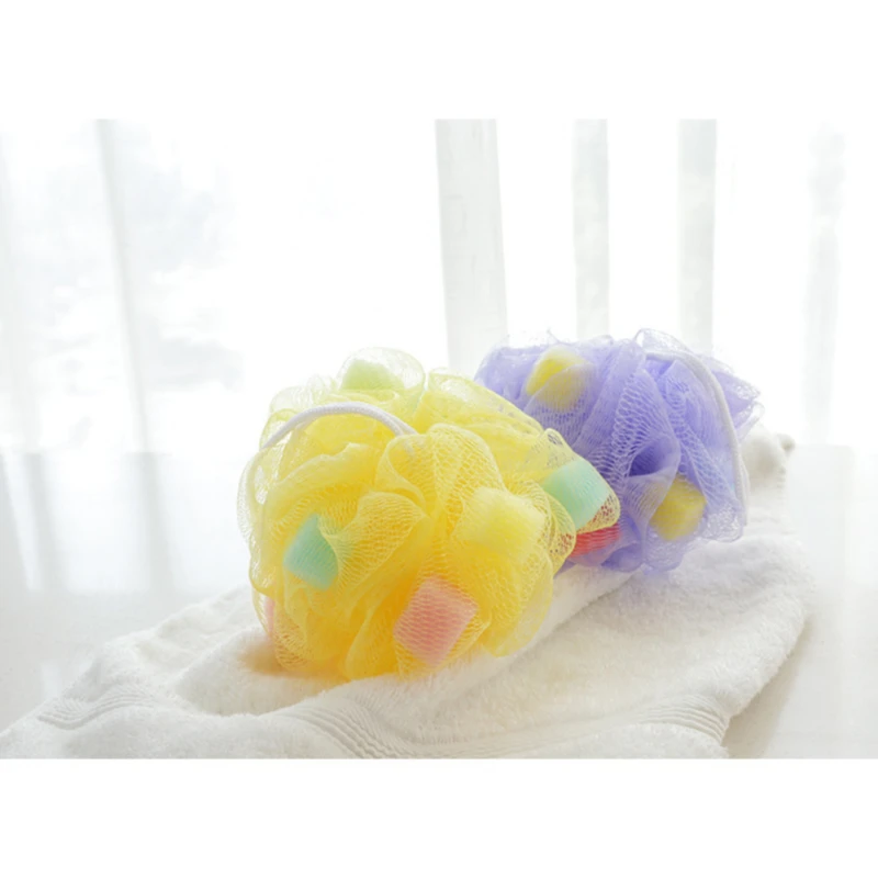 

Wholesale Price 4pc/lot Bath flower bath sponge bath Chopping Cuozao ball Foaming Net flower bath toiletries