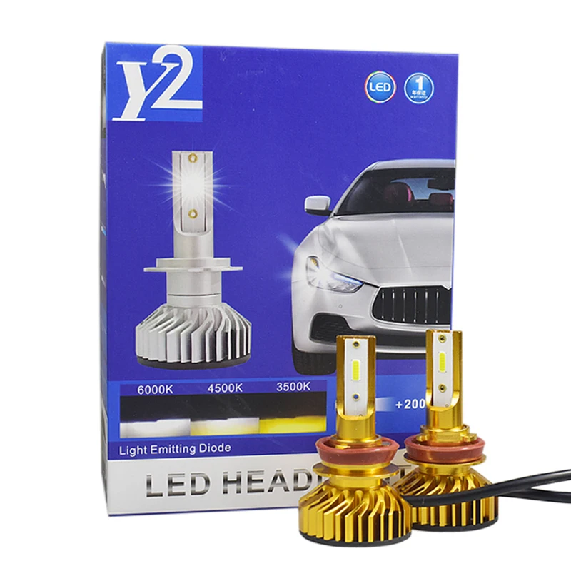 2 шт. Автомобильные фары H7 led H4 H1 H11 H8 Hb4 CANBUS без ошибок Turbo 50 Вт 10000lm 6000K 4300K 8000K