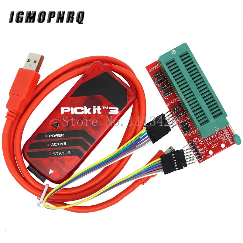 

1set PICKIT3 Programmer + PIC ICD2 PICKit 2 PICKIT 3 PICKIT 3.5 Programming Adapter Universal Programmer Seat