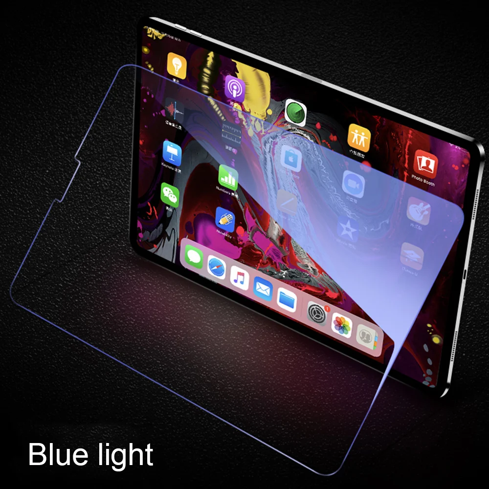 WOWCASE закаленное стекло для iPad Pro 11 дюймов Защитная пленка для экрана синий и прозрачный HD 9H Защита от царапин Синий светильник чехол-фильтр