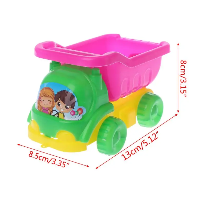 

4pcs/set Mini Sand Beach Game Car Rakes Toys Dredging Tool For Children Boys Girls Outdoor Gift