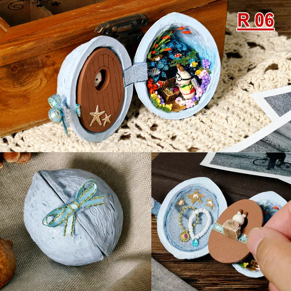 DIY Миниатюрный Кукольный домик Набор Мини Мир деревянная игрушка дом модель