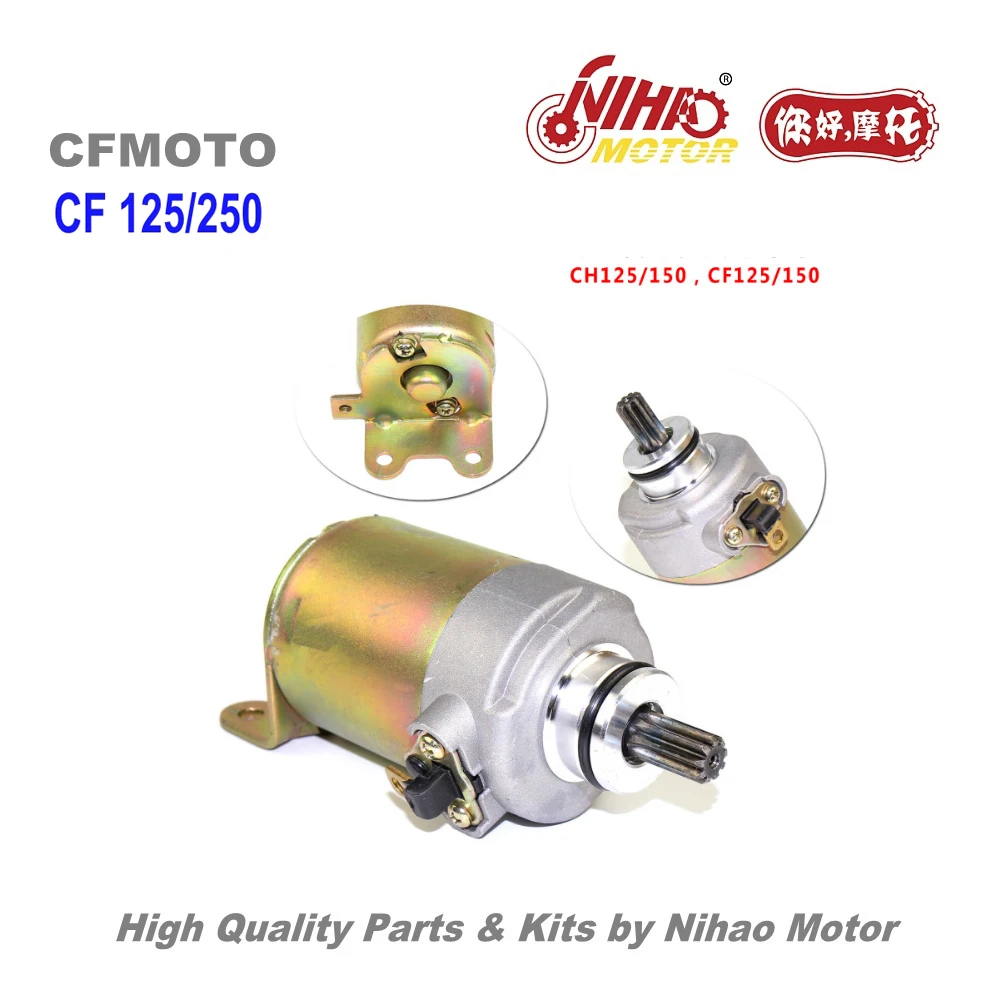 

TZ-36 CF125 CF150 CH150 Starter Motor CFMoto Parts 250cc/150cc CF MOTO ATV Quad Chinese Motorcycle Engine Spare Nihao Motor