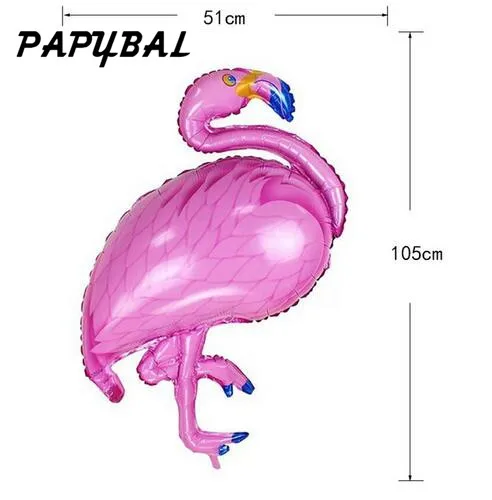 24Pcs Flamingo Foil Balloons Hawaiian Tropical Luau Party Supplies Jumbo Super Shape Fruit Summer Birthday | Дом и сад