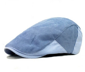 Новинка 2017 мужские и женские Gorras Planas берет Boinas в полоску плоские шапки модные для