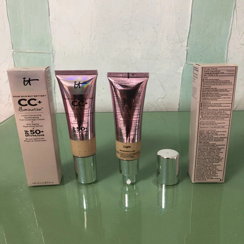 It Cosmetics Тональная основа для лица CC крем SPF 50 гладкая основа для макияжа тональный, для придания яркости водостойкая натуральная основа для макияжа