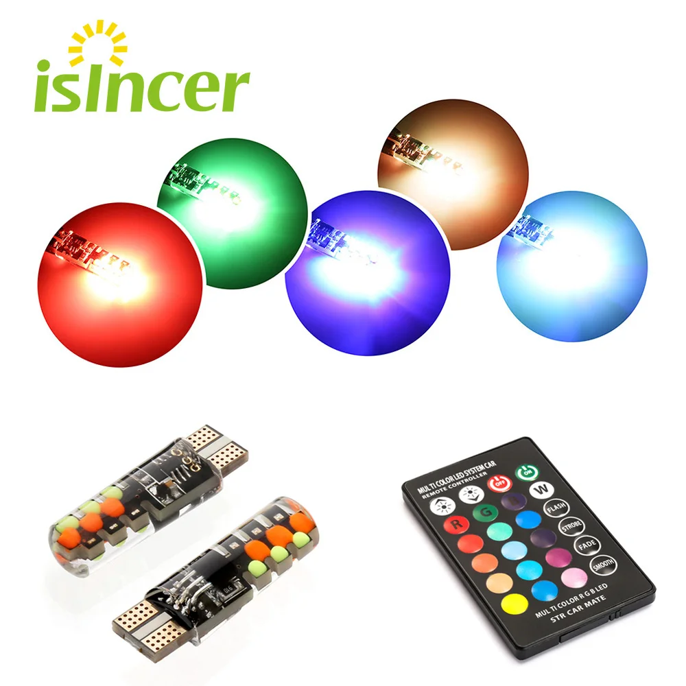 СВЕТОДИОДНЫЙ Автомобильный купольный светильник для чтения 2 шт. 18 SMD RGB T10 194 168 W5W