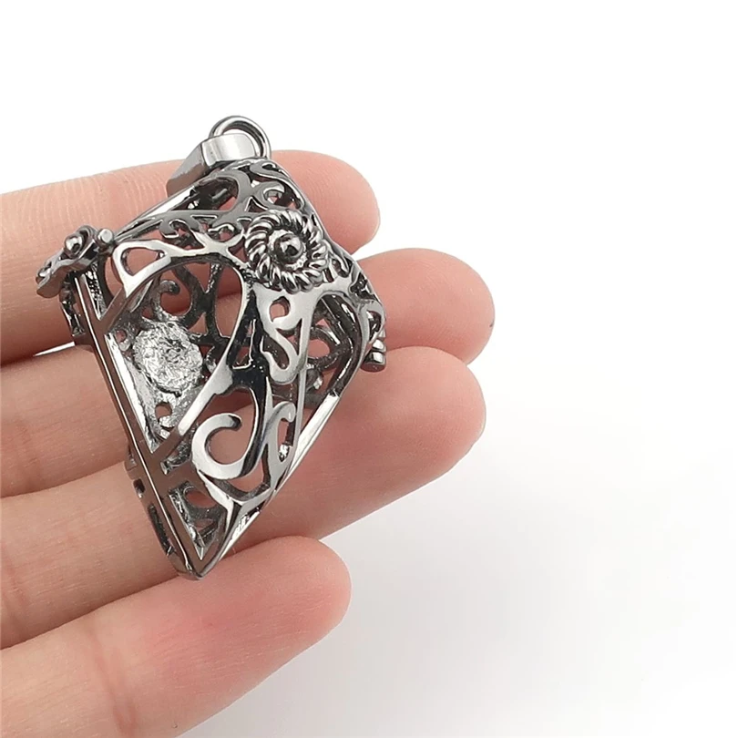 1X пистолет черная клетка Лава рок аромат филигранный кулон эфирные масла