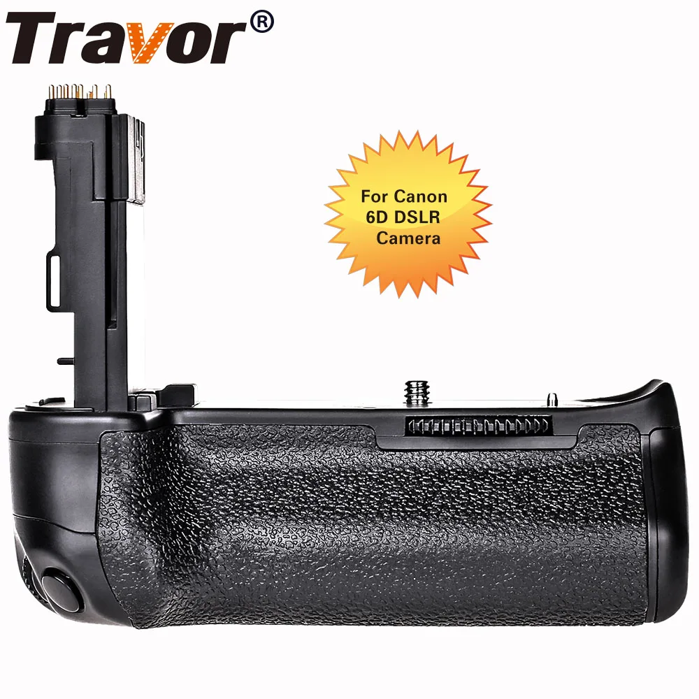 Travor многофункциональная Вертикальная Батарейная ручка для Canon 6D камера Замена BG