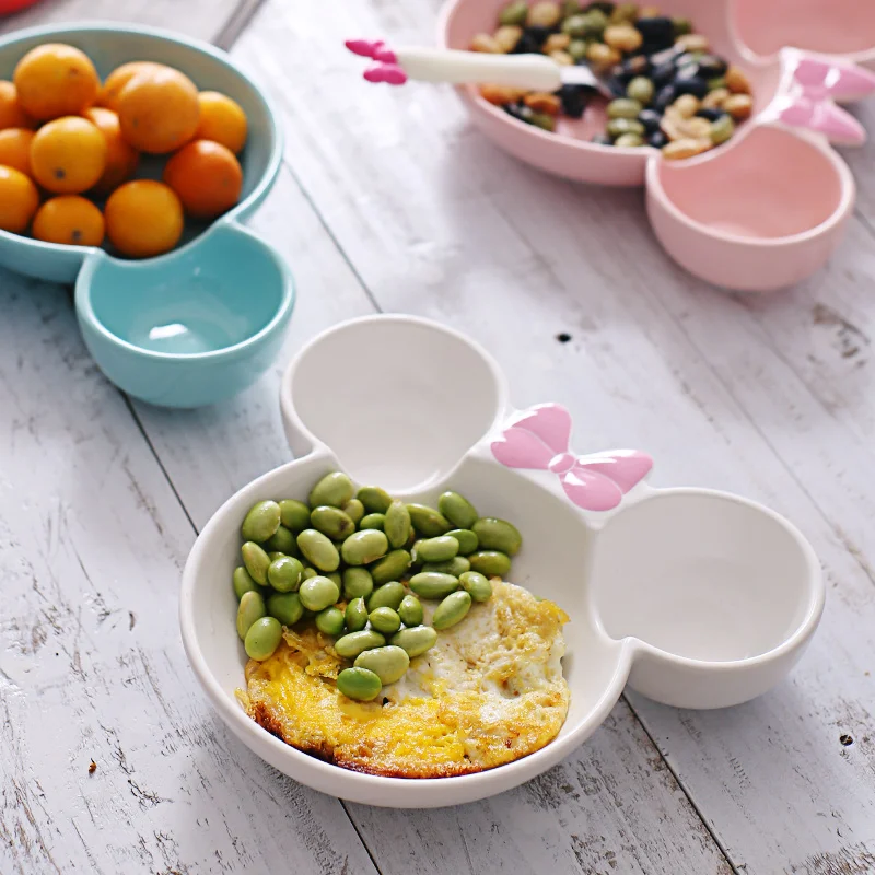 Модная керамическая посуда для малышей тарелка кормления детей фруктовые блюда 5