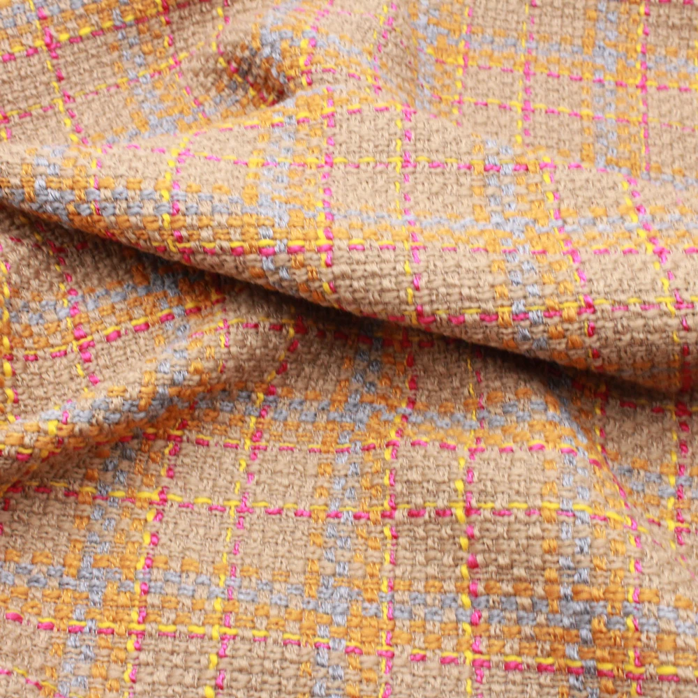 YLSX осень зима утолщение британский стиль кашемир клетчатая ткань большая юбка