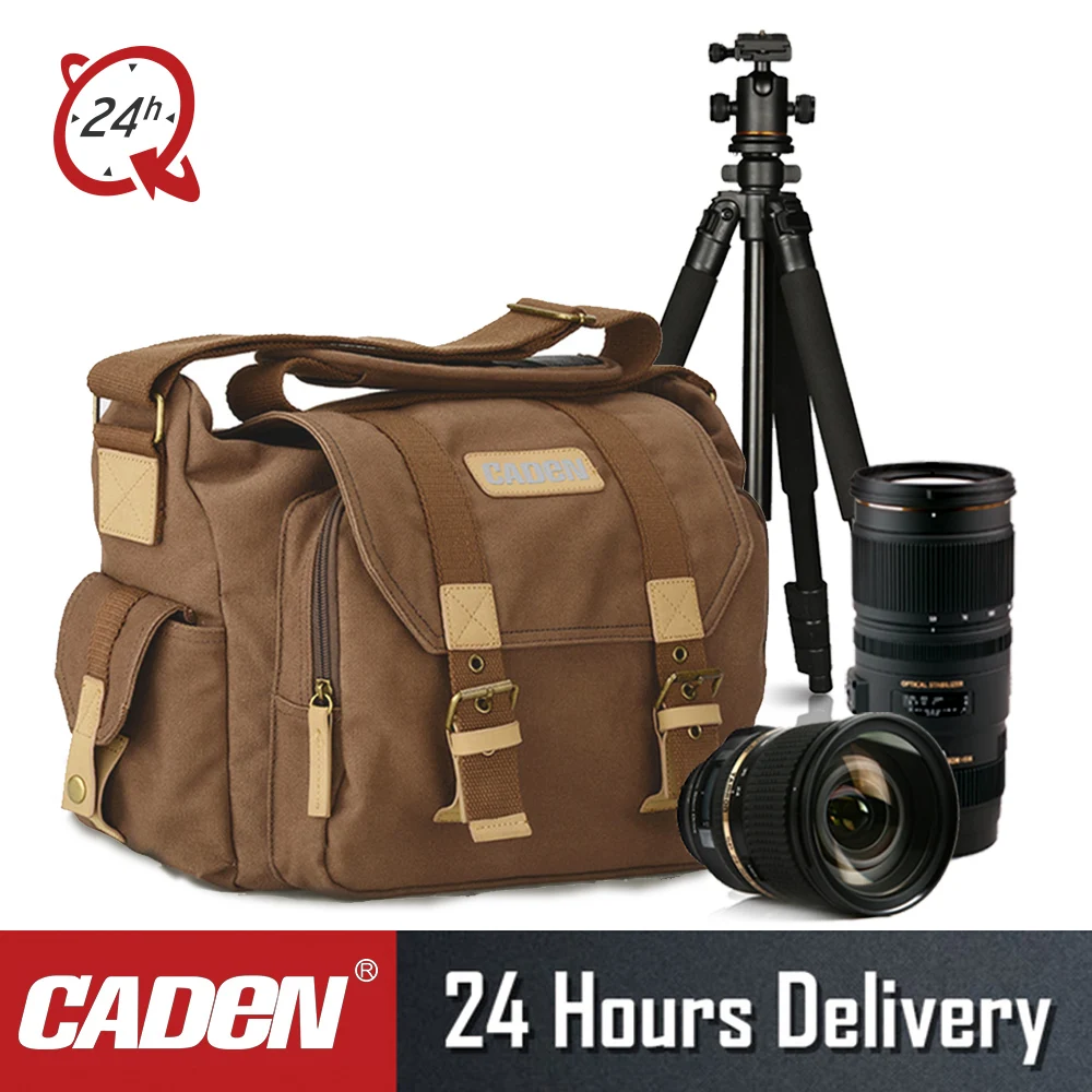 CADen F1 Camera Shoulder Bags Sling DSLR Photo Video Soft Bag Pack Case Travel Protective Cases for Canon Nikon Sony | Электроника