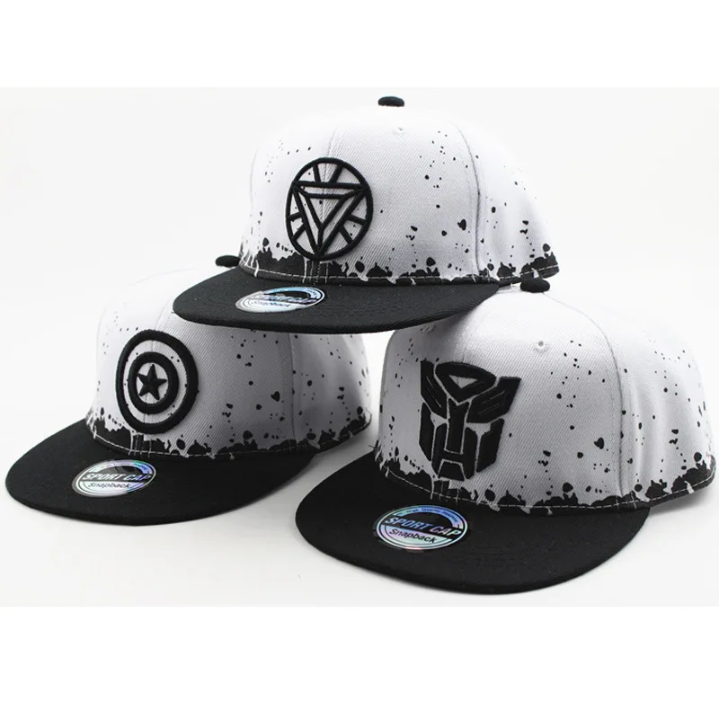 Суперлига Капитан Америка Детская уличная танцевальная бейсболка летняя