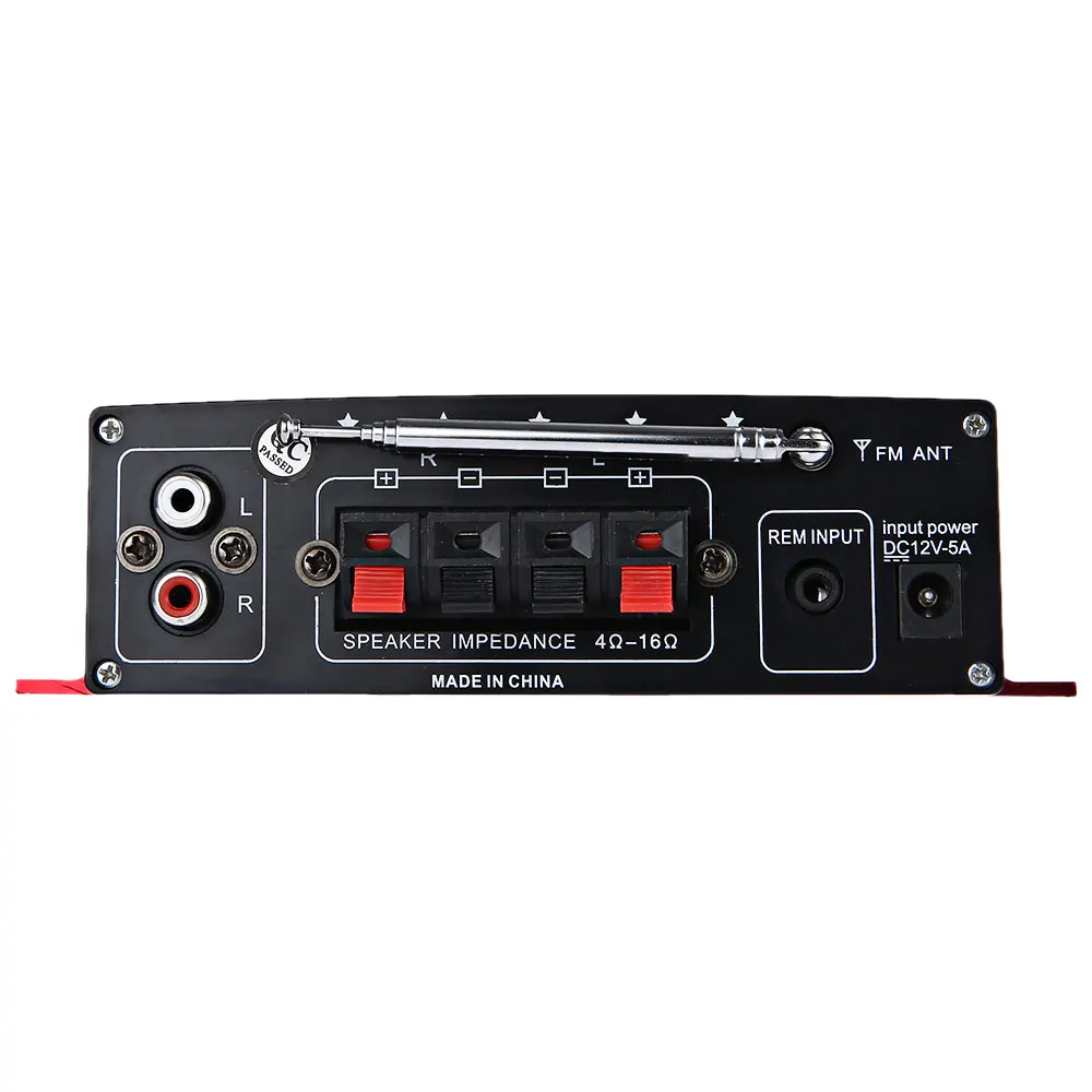 Kinter MA - 120 DC 12V Mini USB SD FM HiFi Stereo Audio Amplifier Supports Card Music Playing MP3 With Remote Control | Автомобили и