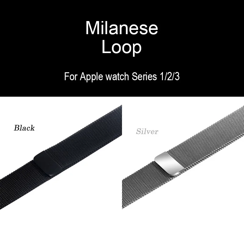 Ремешок для часов Apple Watch 42 38 мм Миланский ремешок аксессуары из нержавеющей стали