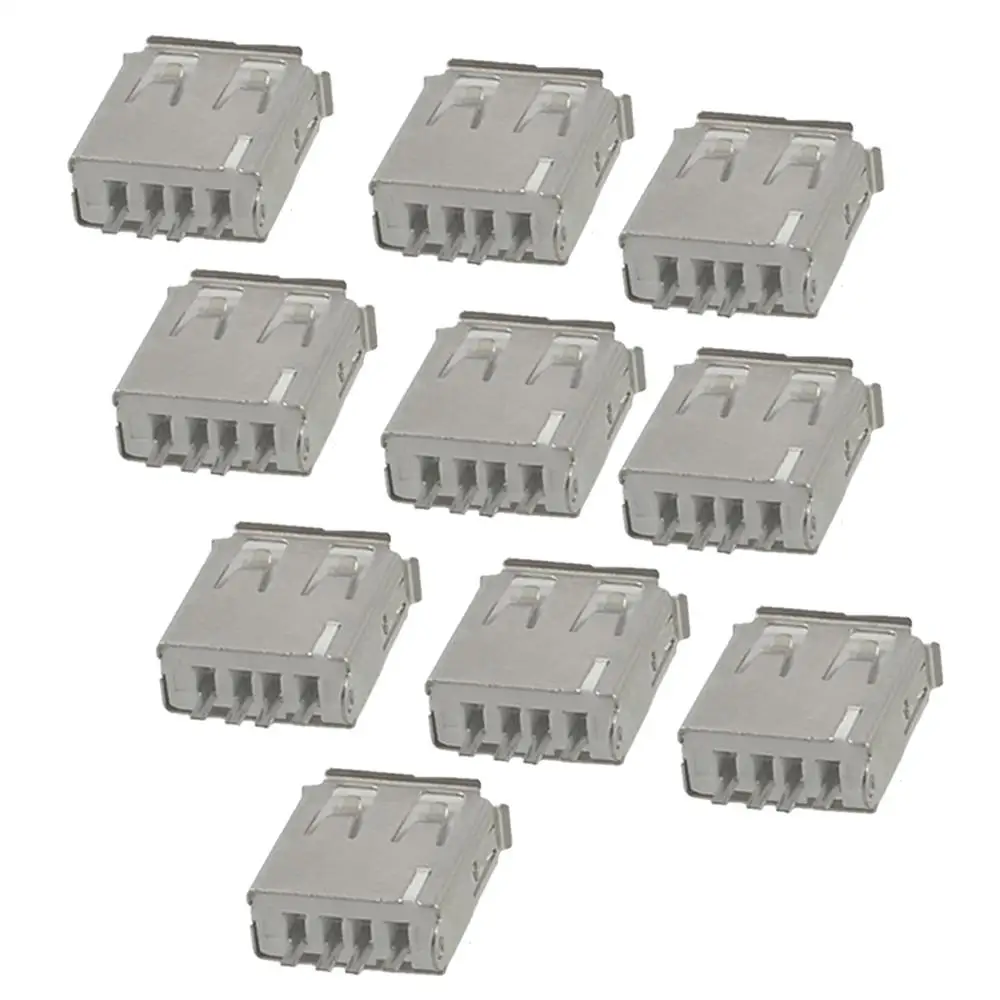 10 шт. прямой разъем типа A USB для пайки|connector 10|connector plugconnector female |