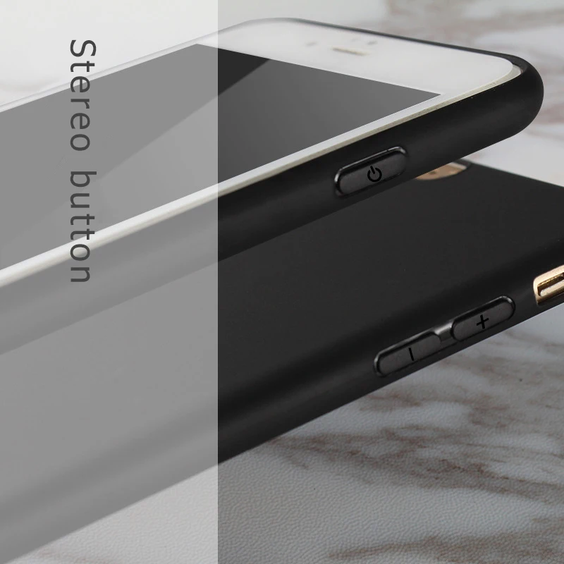 Ультратонкий ТПУ матовый чехол для телефона iPhone X 7 8 6 6S Plus 5 S 5S SE XS Max XR черный