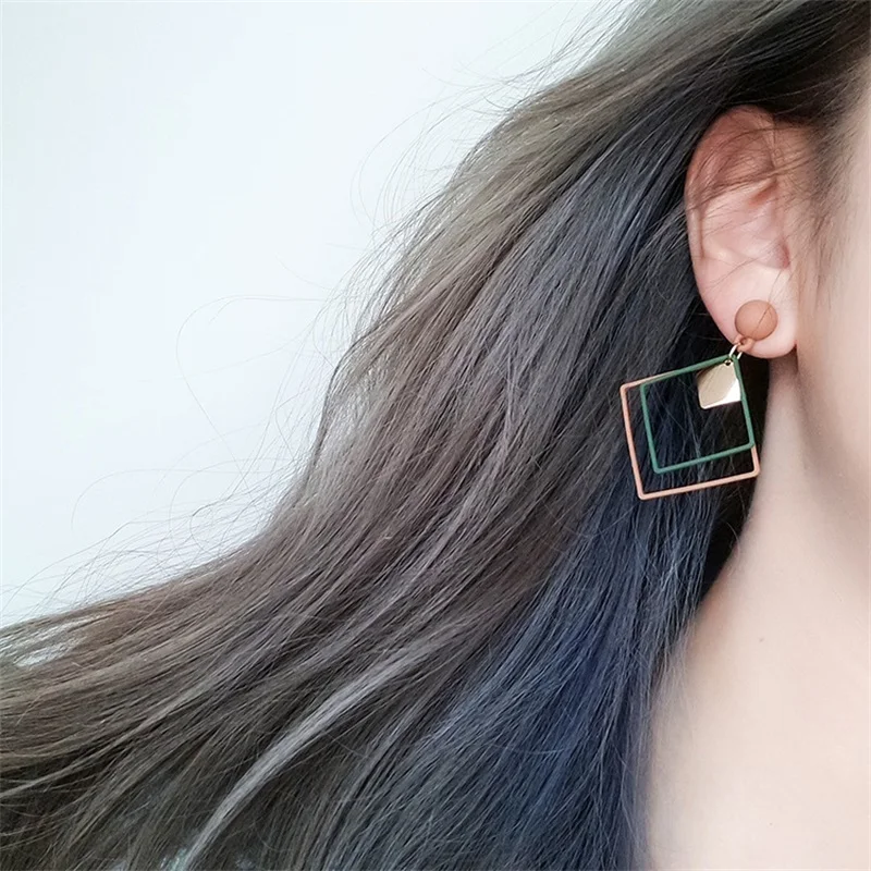 2019 Корейский темперамент личности матовый квадратный двойной слой