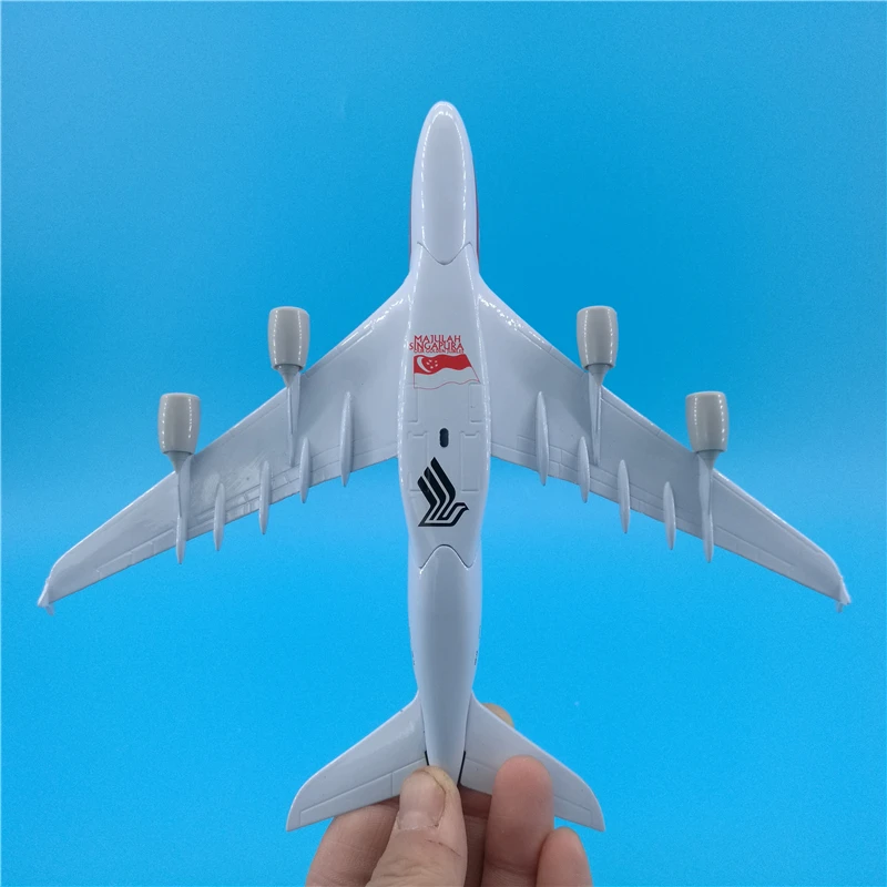 20 см A380 воздушный Сингапур Цвет окраска для самолетов модель Air Singapore самолет