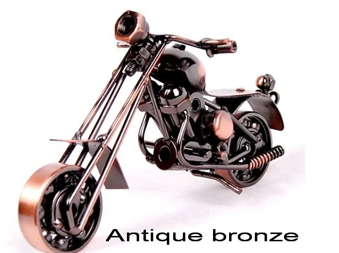 Новинка украшение для дома и офиса Железный мотоцикл ручная работа
