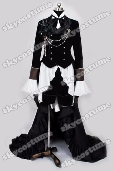 Kuroshitsuji Черный дворецкий Ciel Phantom костюм для косплея