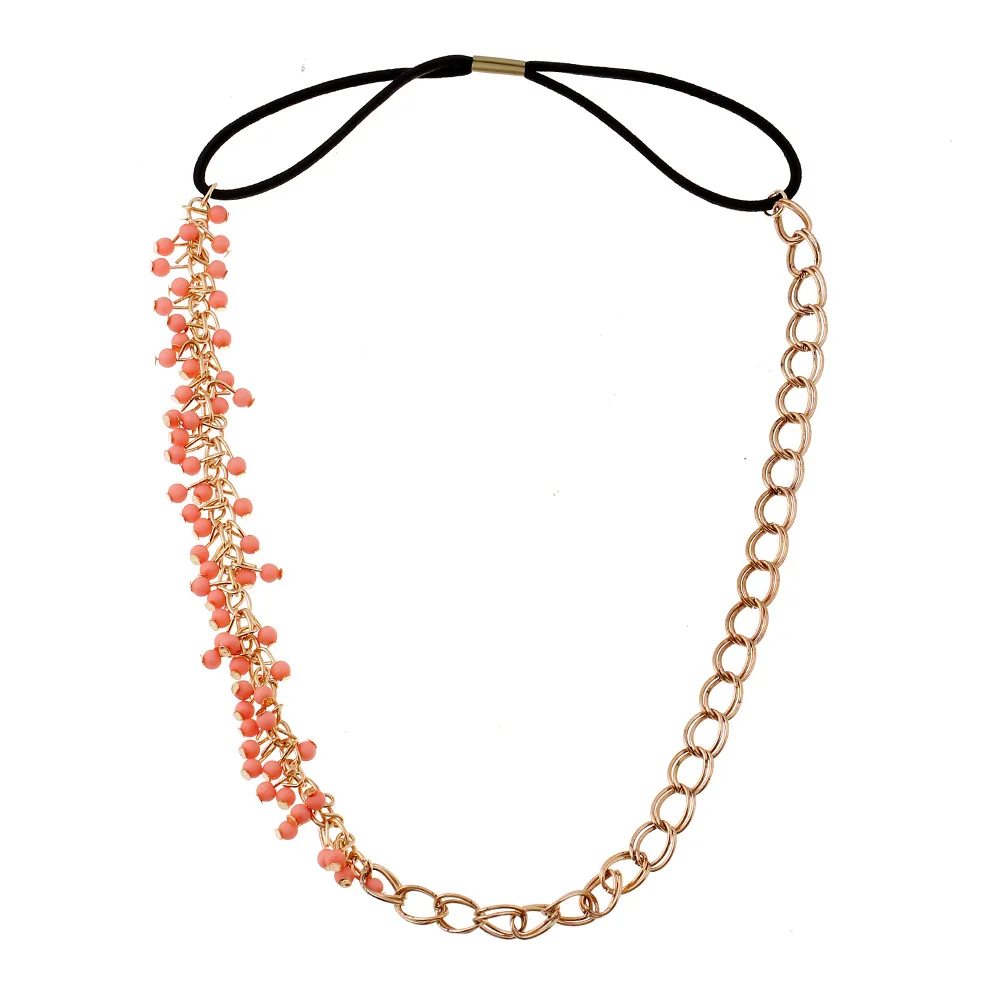 

Elastic band with light powder beads