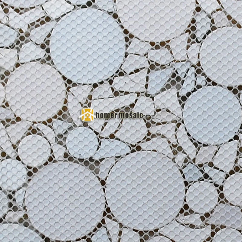 Светильник-коричневая Смешанная серая большая и маленькая круглая плитка для