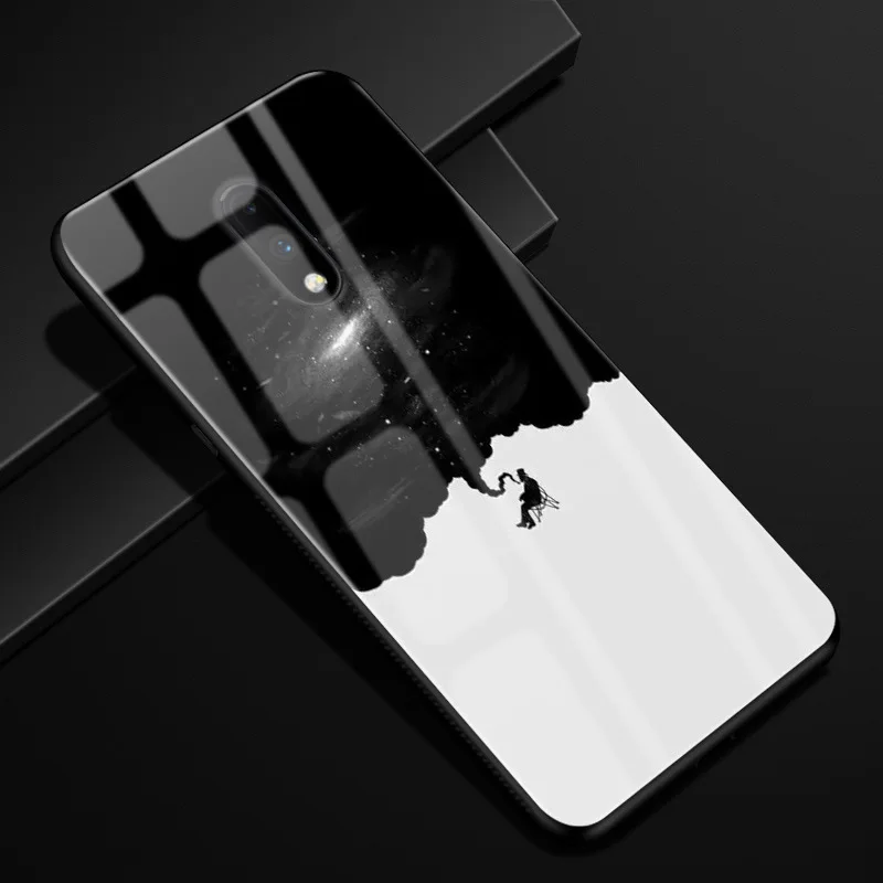 28 Для Oneplus 7 Pro Чехол оргстекло PC чехол для телефона черный TPU бампер чехол для One Plus 7 7Pro Oneplus 7 Pro закаленное стекло чехол - Цвет: 28