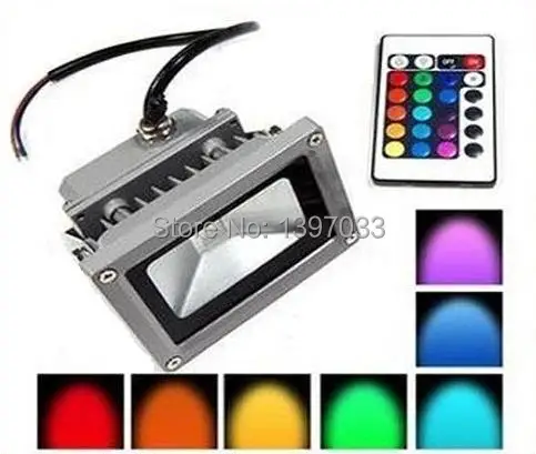 Наружное светодиодное освещение RGB 10 Вт 20 30 50 100 прожекторное изменение цвета +