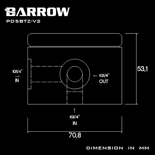 Barrow Pump акриловая прозрачная верхняя часть для насоса D5|barrow pump|barrow modpump top |