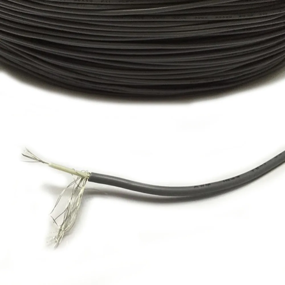 20 метров Sprial экранированный аудио кабель UL1185 24AWG OD2.5MM одножильный проводник