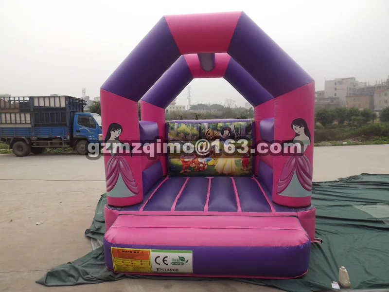 

PVC3.5X3 m New design Mini Princess inflatable bouncer castle slide ,factory Inflatable Bouncer for Kids Play