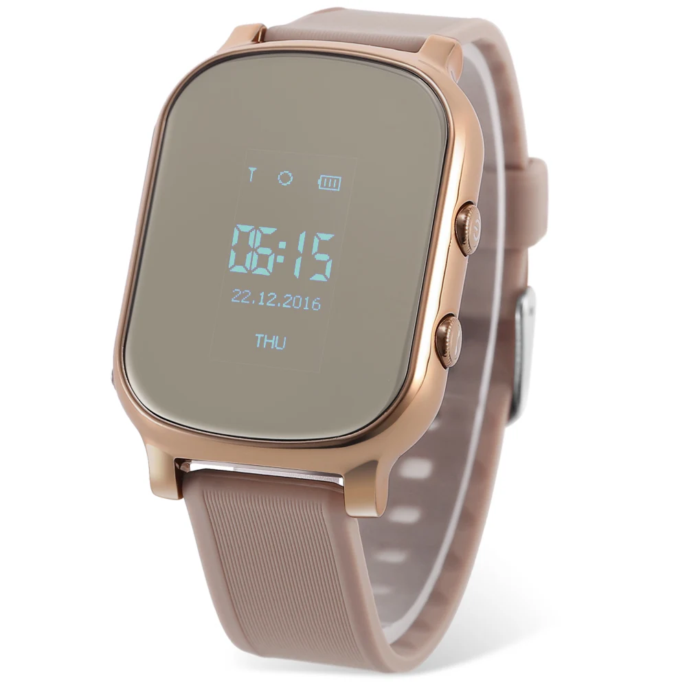T58 Детские умные часы телефон 0 96 дюйма MTK6261 sos вызов gps Bluetooth браслет карт Google