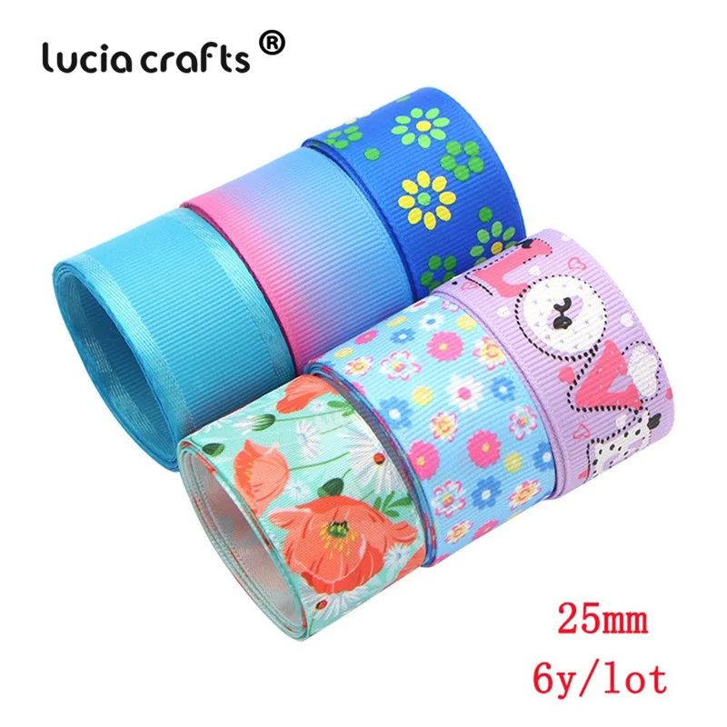 040054288 Style3 6y Lucia crafts 6 ярдов много вариантов печатные корсажные ленты лук Ремесло DIY Швейные материалы ручной работы аксессуары S0309 - Цвет: 040054288 Style3 6y