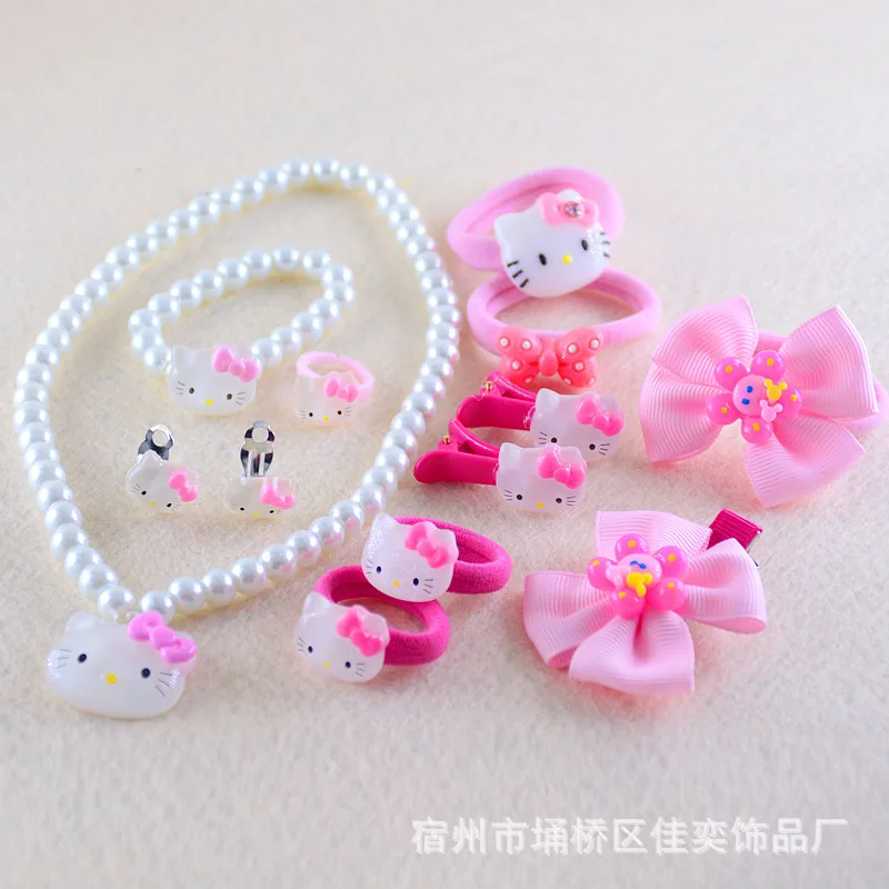 Hello kitty Аксессуары для волос El Cabello аксессуары для женщин резинка на голову Детские аксессуары для волос заколка