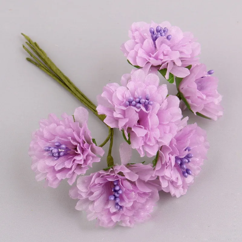 72 шт. 4 см шелковая ткань ручной работы искусственные цветы для скрапбукинга|flowers