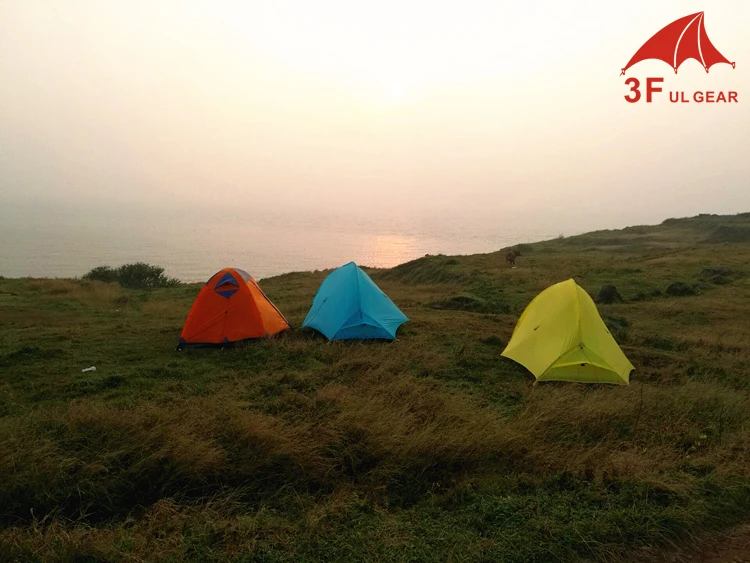 3F UL GEAR Открытый Сверхлегкий 15D Carpas палатка туристическая 1-2 человек 4 Сезон barracas para кемпинг палатки туристические кемпинга палатку палатка для пляжа Рыбалка