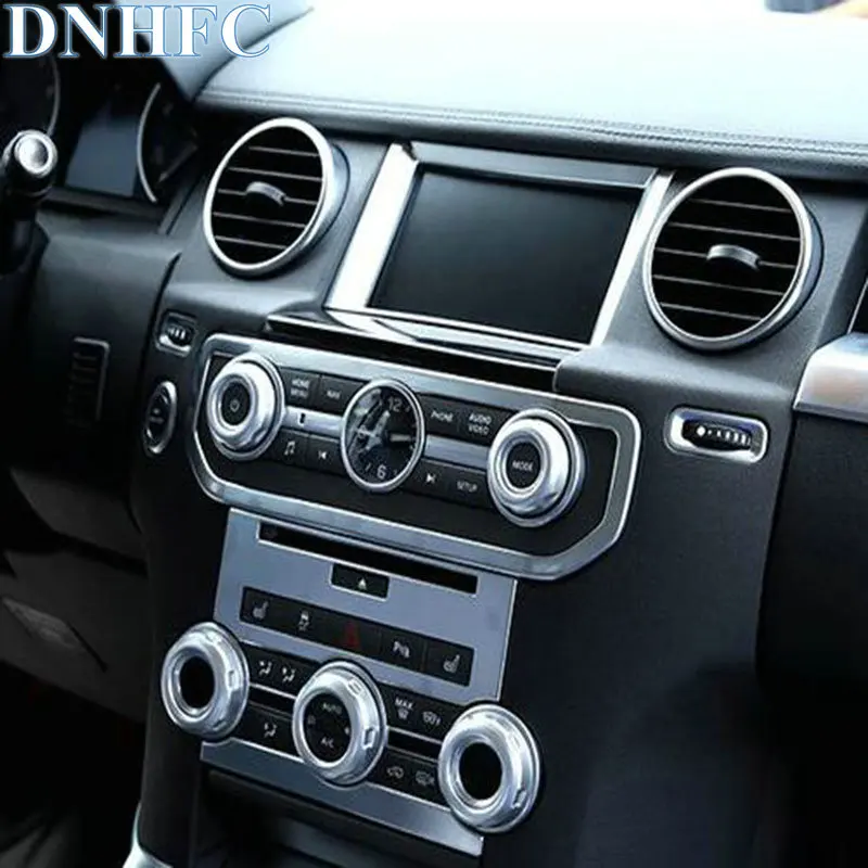 DNHFC Air conditioning knob switch decoration bright ring For Land Rover Discovery 4 2010-2016 Range Sport 2010-2013 | Автомобили и