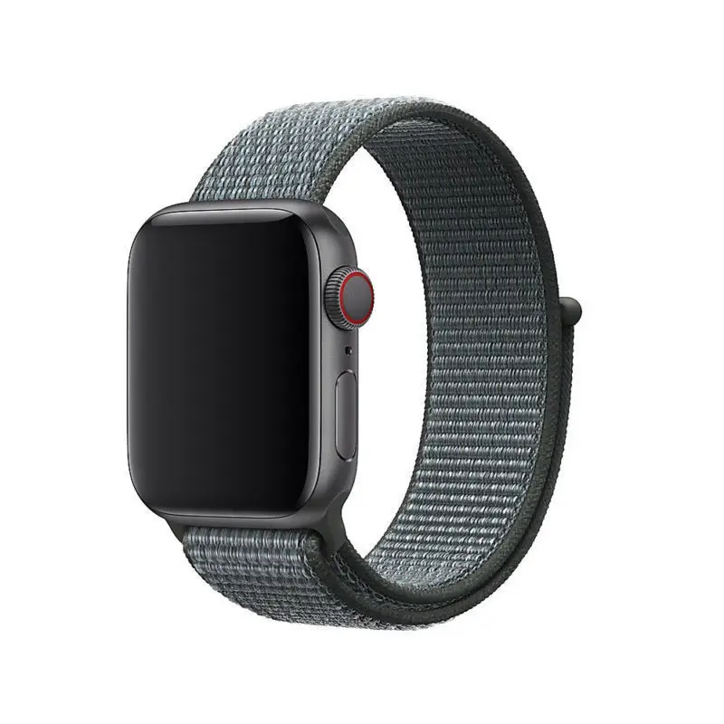 Storm Gray Apple Watch Series 4/3/2/1 38/40/42/44 мм нейлон мягкий браслет для часов Smartwatch Для мужчин женские заменить Для мужчин с Т-образным ремешком; спортивный браслет в наборе, Лидер продаж - Цвет: Storm Gray