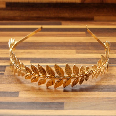 leaf headband FirstStar барокко металлическая головная повязка с золотыми листьями листья головной убор Тиара на голову для женщин лоб украшения для волос Свадебные аксессуары - Окраска металла: leaf headband