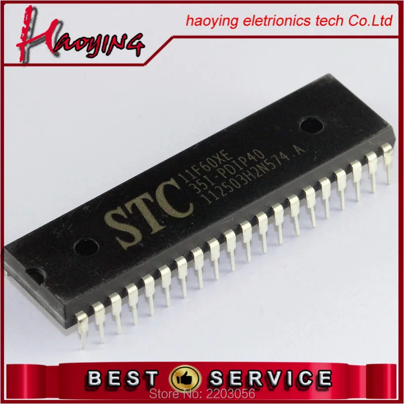 (5 Шт./лот) STC11F60XE-35I-PDIP40 STC11F60 8-битный микроконтроллер | Электронные компоненты и