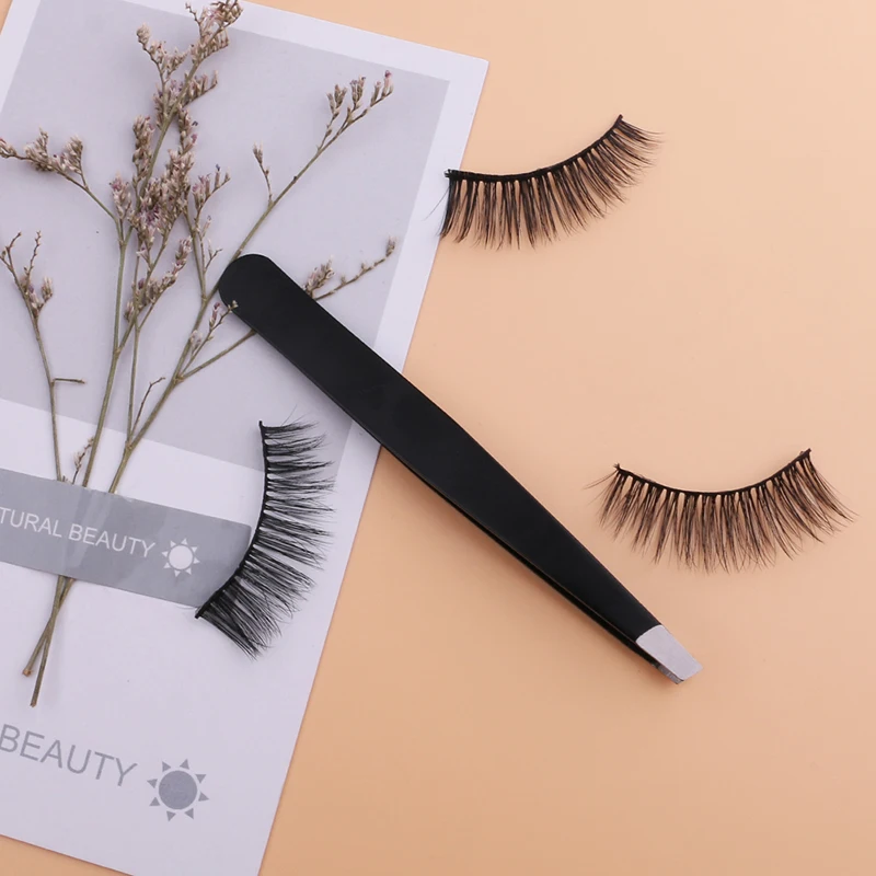 1PC Black Color Eyebrow Tweezer Hair Beauty Slanted Puller Stainless Steel Eye Brow Clips Makeup Tool Brand New | Красота и здоровье