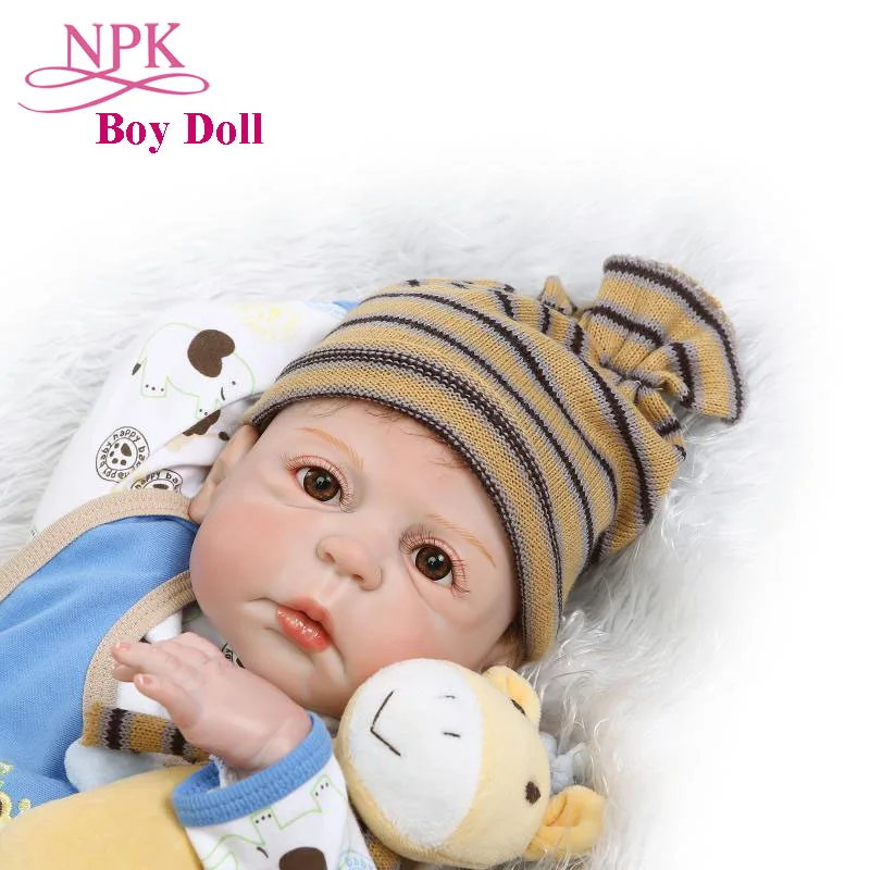 NPK новая 22 &quotсиликоновая кукла Bebes Reborn 57 см куклы для маленьких мальчиков Детские