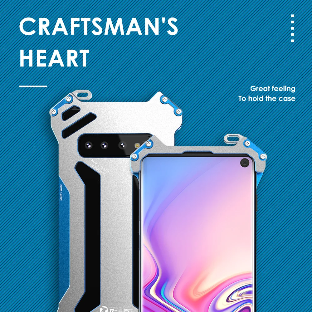 Роскошный металлический алюминиевый бронированный чехол для Samsung Galaxy S10 Plus Lite S9 S8
