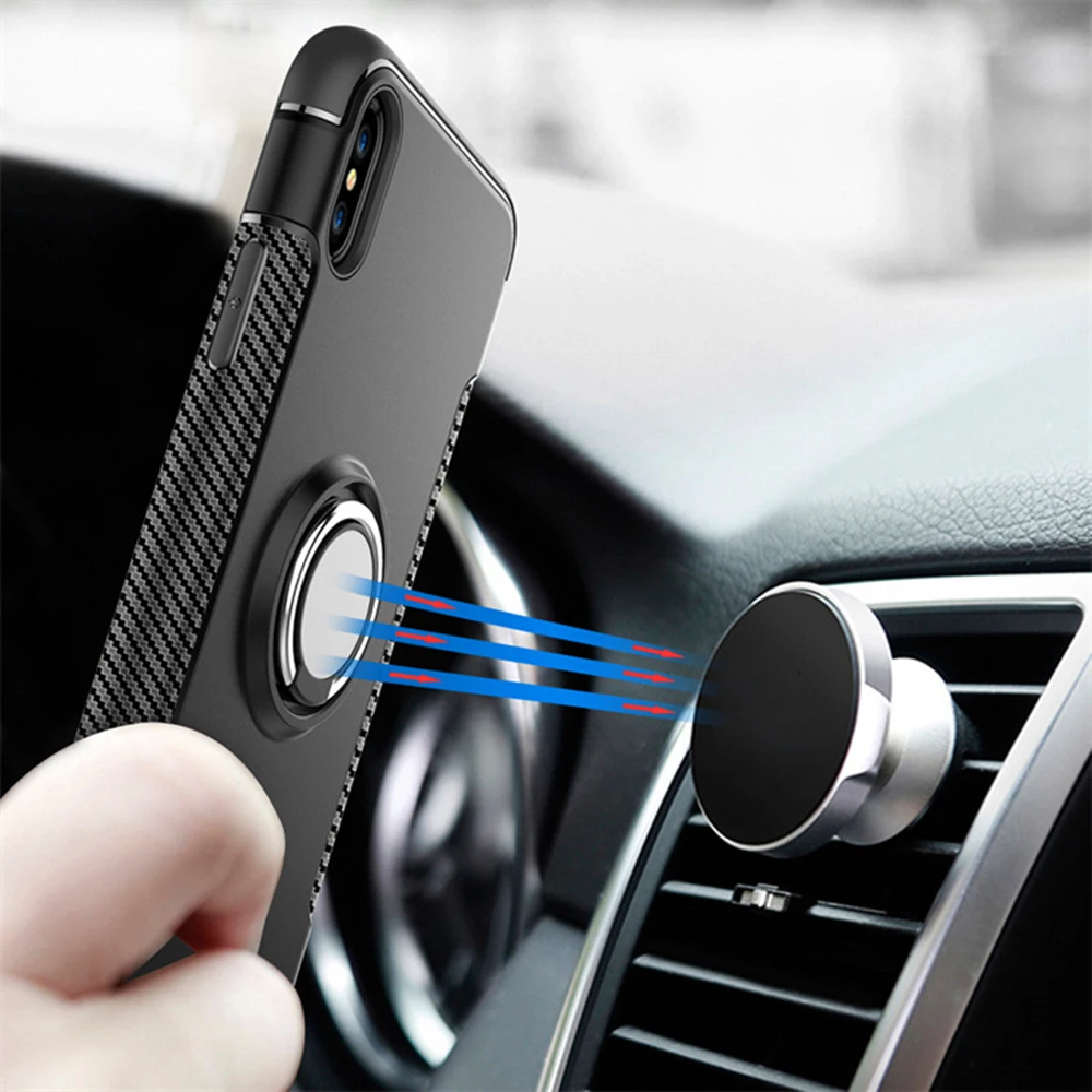 Роскошный поликарбонатный ТПУ металлический магнитный чехол для iPhone SE чехлы 6s 6 7