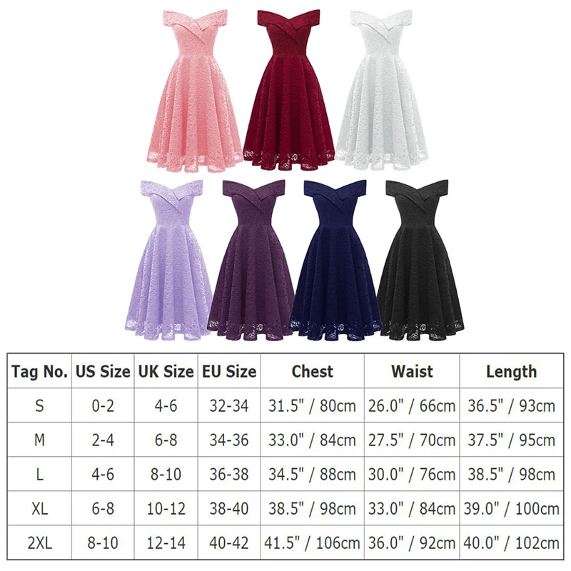 

Elegant Hepburn Style Ball Gown Dress Off Shoulder High Waist Pleated Swing Midi Lace Dress Formal Party Office Ladies Dress