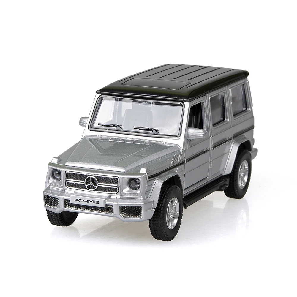 BZ G-Class G55 G63 AMG Silver 1/36 alloy model car SUV Diecast Metal Pull Back Car Toy For Gift Collection |