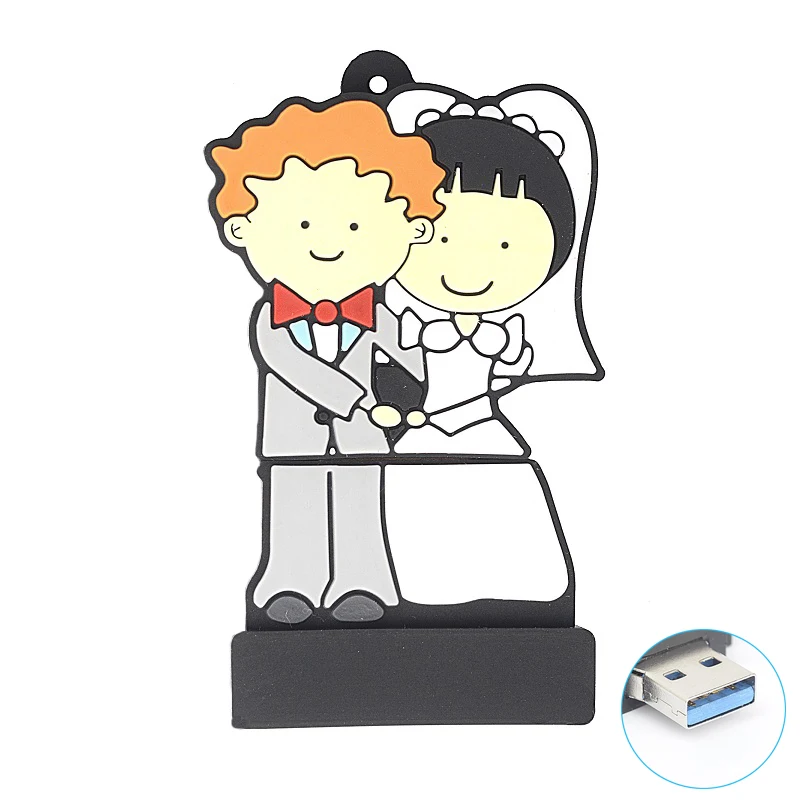 Свадебный подарок usb флеш накопитель 8 ГБ 16 32 флешка для пар 3 0 карта памяти
