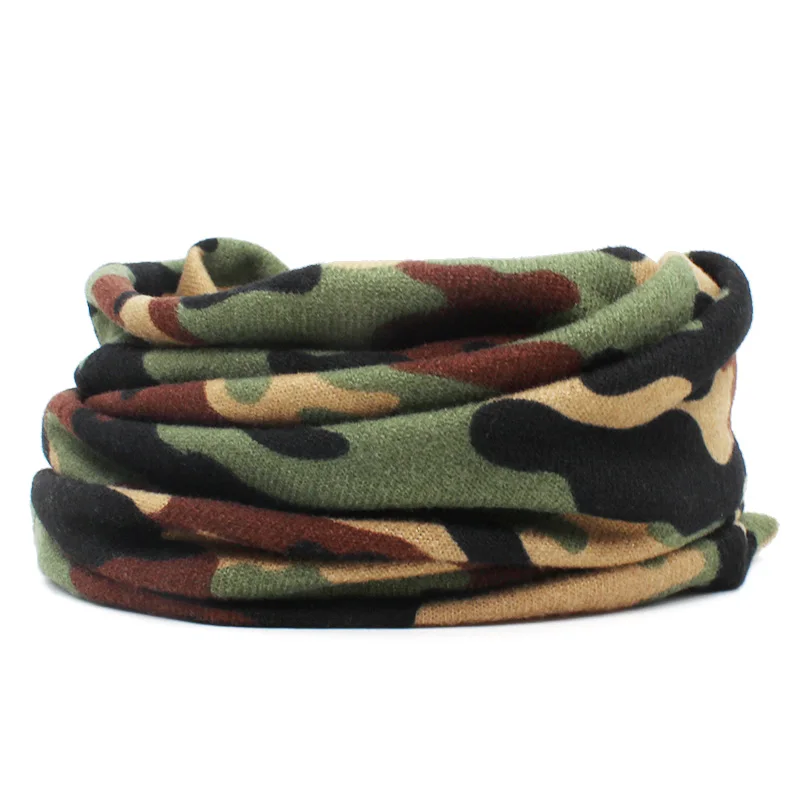 LOVINGSHA осень зима тонкий многофункциональный для женщин Skullies шапочки Камуфляжный дизайн шапки для мужчин Мода Feminino шарф HT110